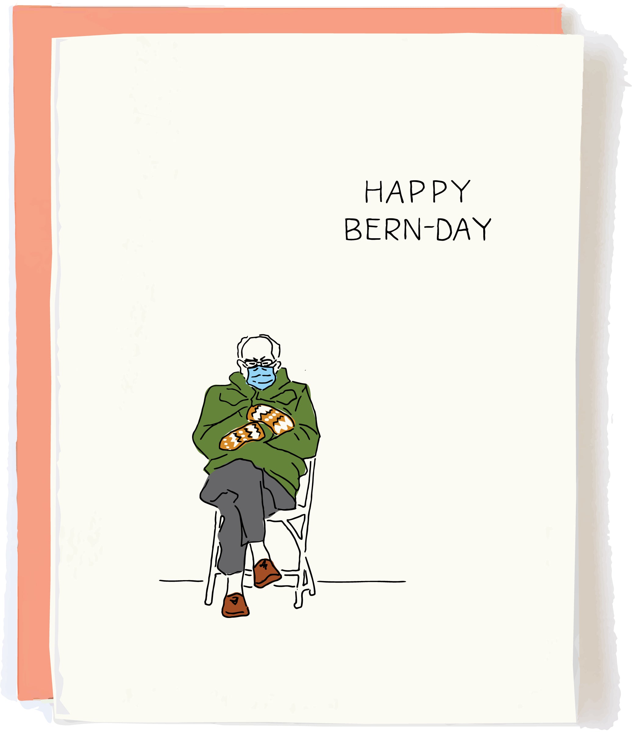 Bernie Sanders Inauguration "Happy Bern-Day" Birthday Card – pop + paper